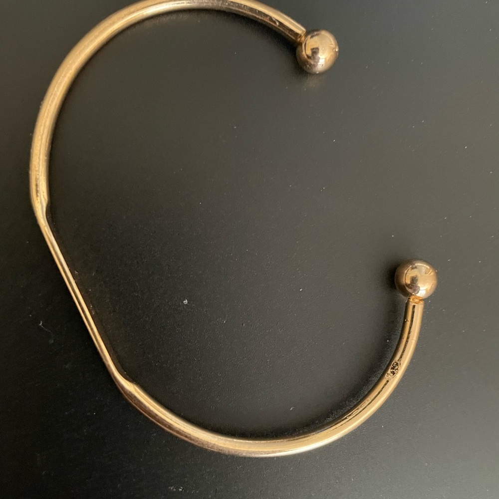 Elegant Gold Tone Cuff Bracelet